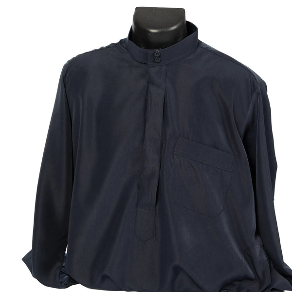 Qamis Col Bleu Roi Pour Hommes