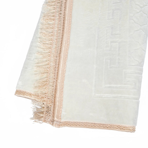 Tapis de prière épais Beige Clair pour adultes