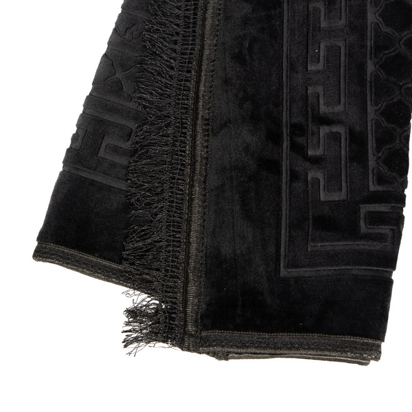 Tapis de prière épais Noir pour adultes